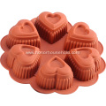 Silicone cake molds love shape